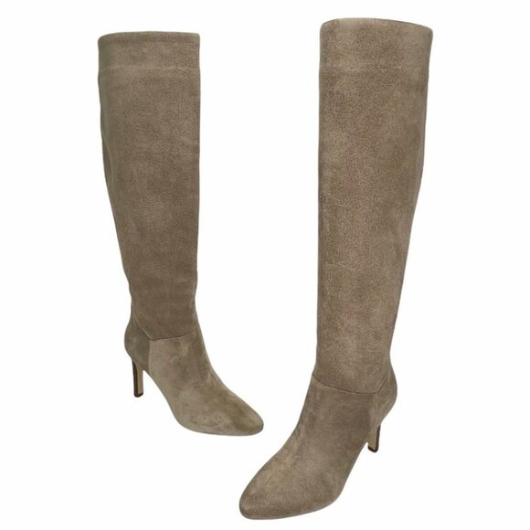 Marc Fisher Shoes - Marc Fisher LTD Zadia Tan Suede Knee High Boots